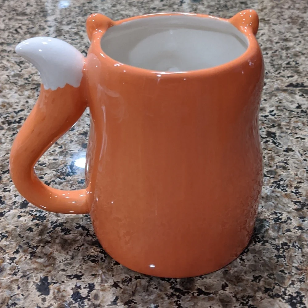Woodland Fox Mug Figural Forest Animal Ceramic HTF Adorable